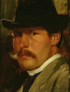 Autorretrato con sombrero, 1900
